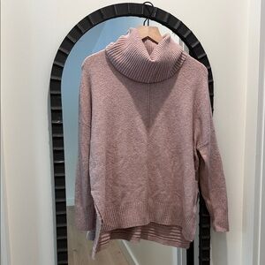 Cozy Blush/Pink Turtleneck Sweater